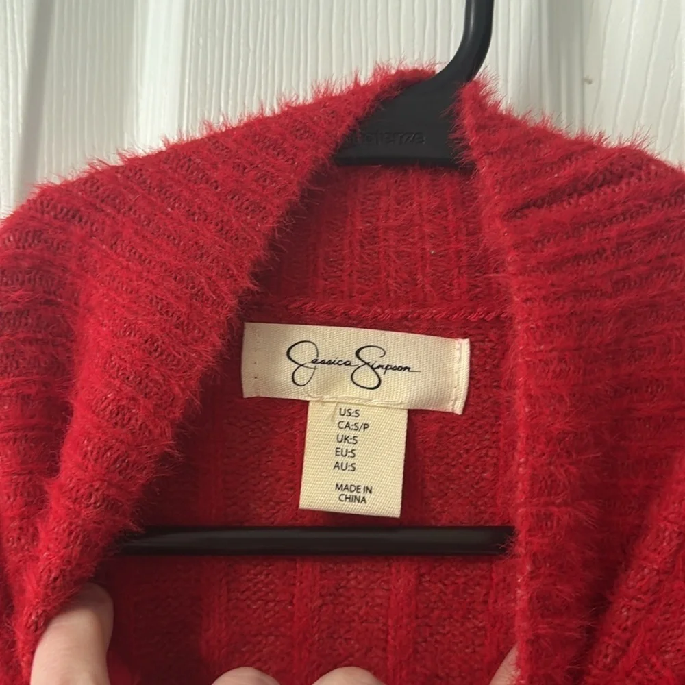 Nwot Red Ribbed Women's Sweater
